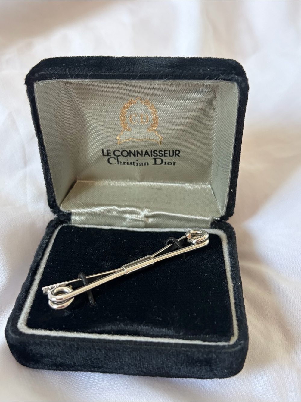 Dior Men’s Silver Tie Bar Pin